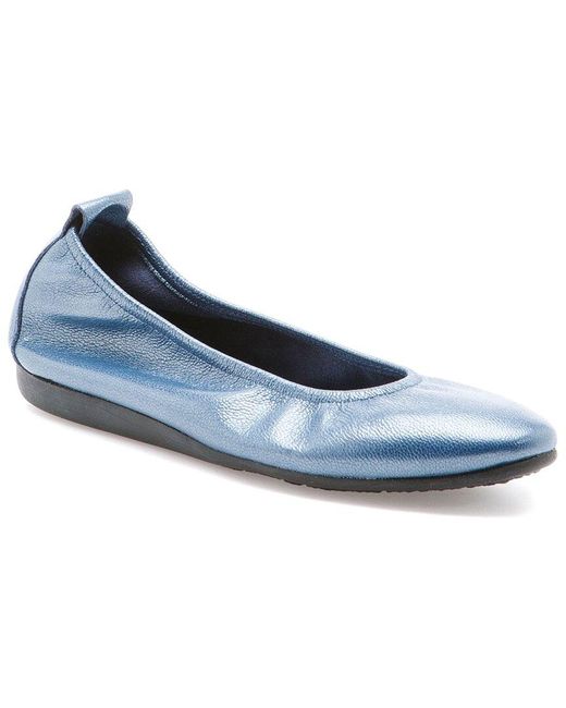 Arche Laius Leather Flat in Blue Lyst