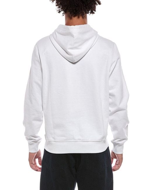 DIESEL White Hoodie for men