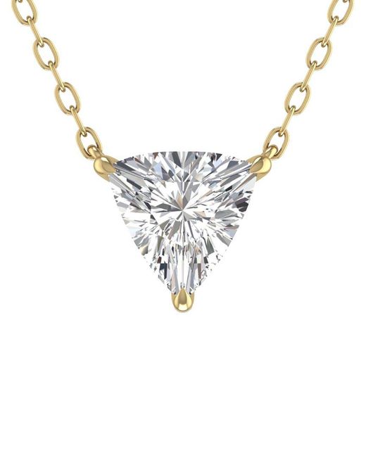 Lab Grown Diamonds White 14k 1.00 Ct. Tw. Lab Grown Diamond Necklace