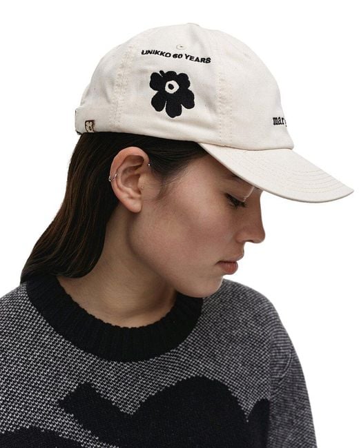 【marimekko】KRASTA UNIKKO TRIBUTE 60th White Marimekko 60th Anniversary Pikkuinen Unikko Small