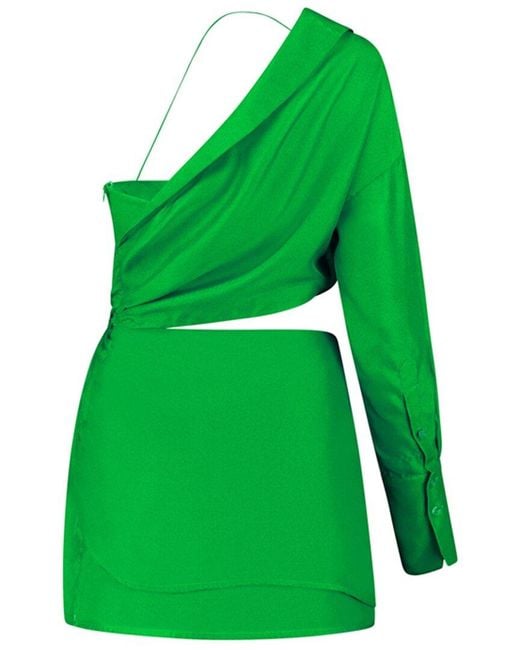 GAUGE81 Green Arica Silk Mini Dress