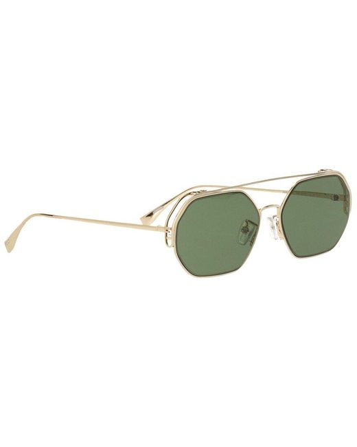 Fendi Green Fe40039u 57mm Sunglasses