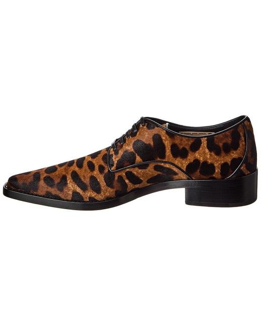 Dolce & Gabbana Brown Haircalf & Leather Loafer