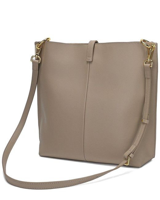 Tiffany & Fred Paris Natural Smooth Leather Shoulder Bag