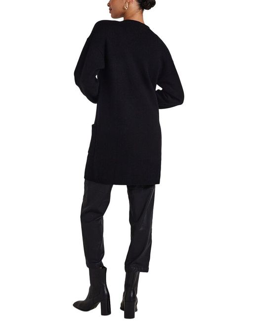 Bella Dahl Black Simple Wool & Cashmere-Blend Cardigan