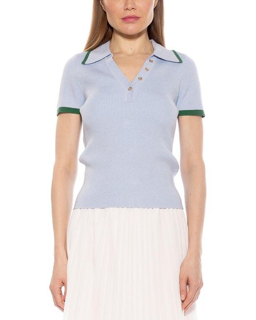 Alexia Admor Blue Diara Top