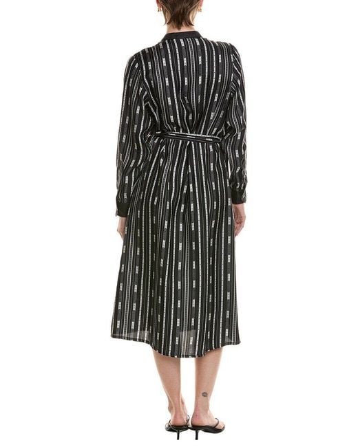 Officine Generale Black Eve Silk Dress
