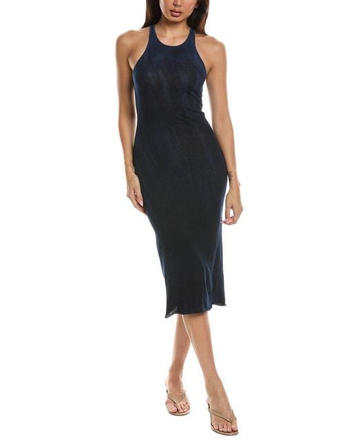 Cotton Citizen Black Marbella Midi Dress