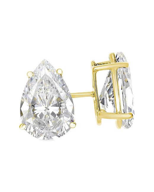 Lab Grown Diamonds Metallic 14K 6.00 Ct. Tw. Lab-Grown Diamond Earrings