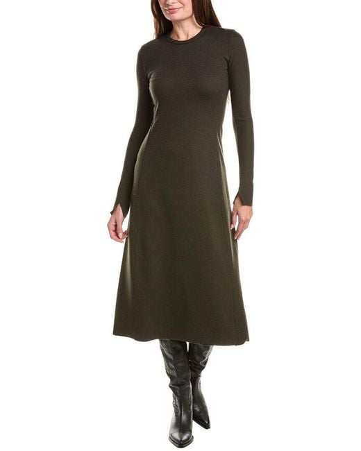 Rag & Bone Green Yan Wool Midi Dress