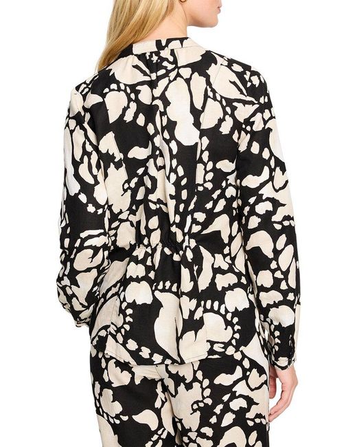 NIC+ZOE Black Petite Evening Petal Woven Shirt