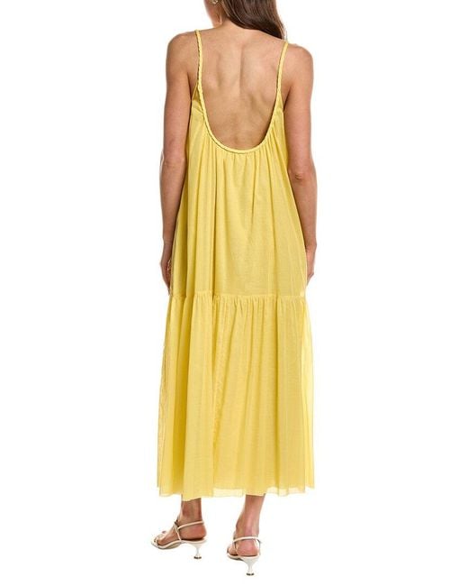 RED Valentino Yellow Poplin Midi Dress