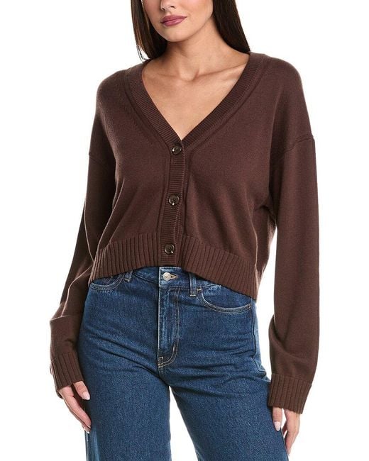 Jonathan Simkhai Blue Cashmere-Blend Cardigan