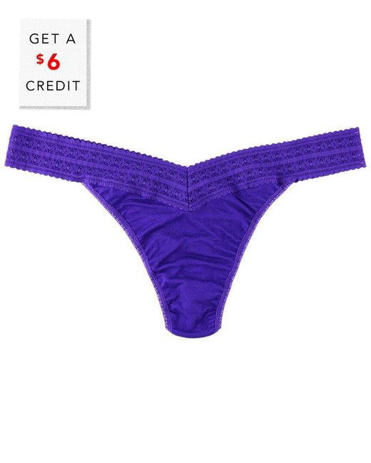 Hanky Panky Dreamease Plus Thong With $6 Credit in Purple