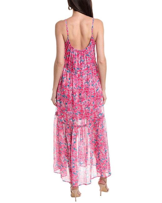 emmie rose Pink Tiered Maxi Dress