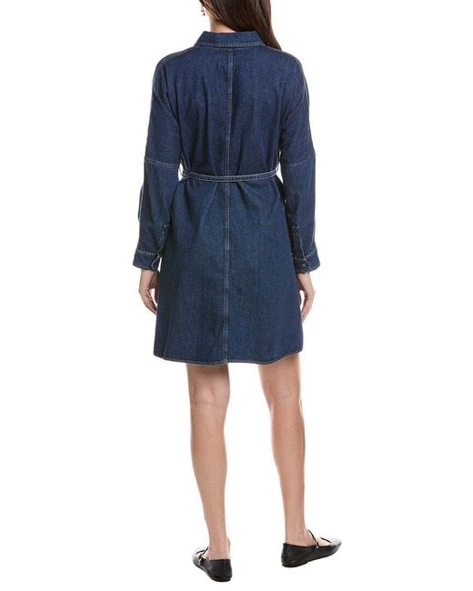 Max Mara Blue Balenio Denim Mini Dress