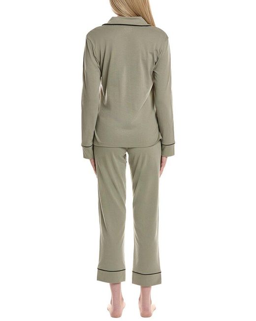 Petite Plume Green X Parachute 2Pc Pajama Set