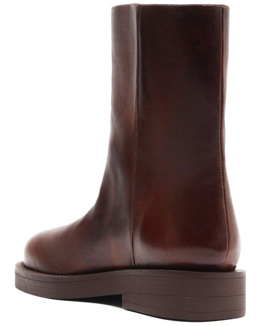 SCHUTZ SHOES Brown Jamie Leather Bootie