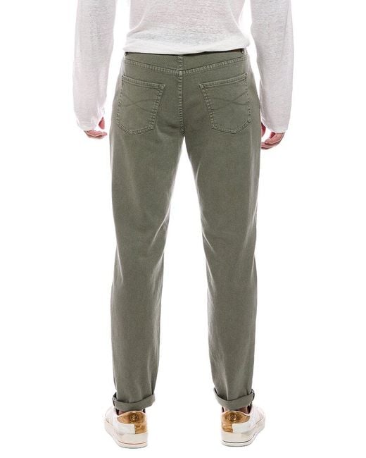 Brunello Cucinelli Green Traditional Fit Jean for men