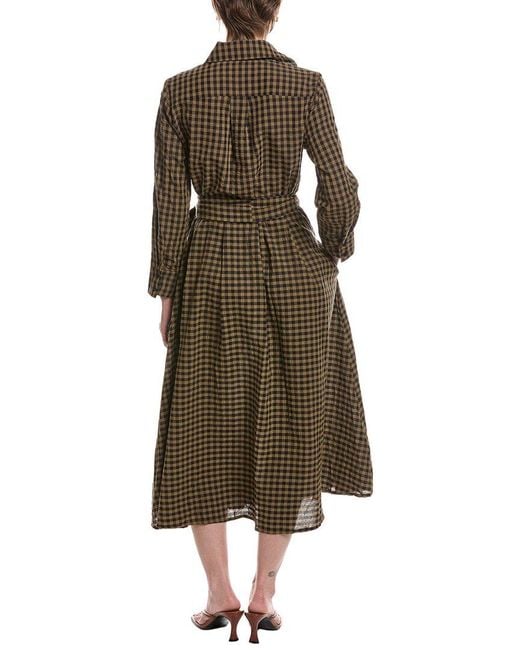 Moonsea Green Midi Shirtdress