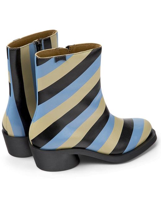 Camper Blue Bonnie Leather Medium Boot