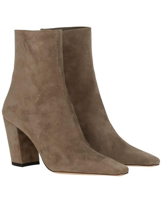 Jimmy Choo Brown Zadie 85 Leather Bootie