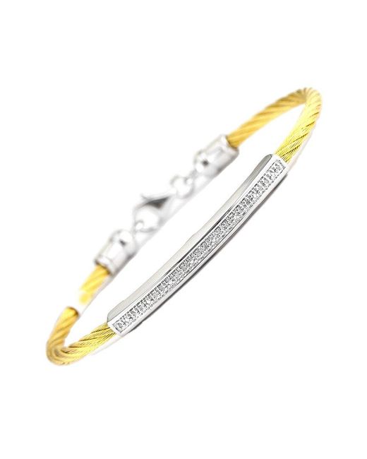 Diamond Select Cuts Metallic 0.05 Ct. Tw. Diamond Bangle