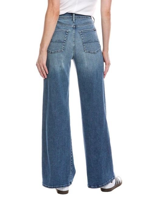 7 For All Mankind Blue Ultra High-Rise Jo Yorktown Jean