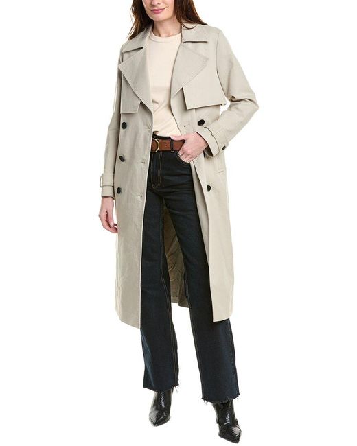 AllSaints Natural Mixie Leo Trench Coat