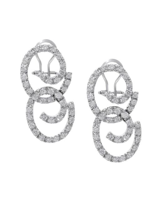 Diana M Metallic Fine Jewelry 18k 2.00 Ct. Tw. Diamond Earrings