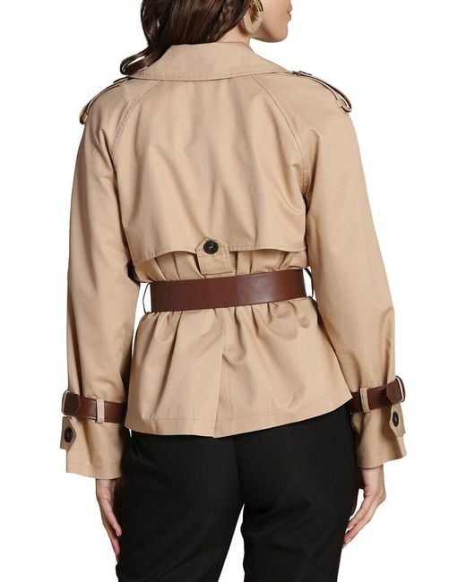 Avec Les Filles Natural Short Trench Jacket