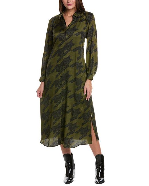 AllSaints Green Clanetta Toni Shirtdress