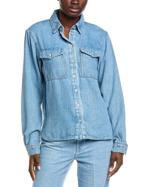 7 For All Mankind Blue Dina Shirt