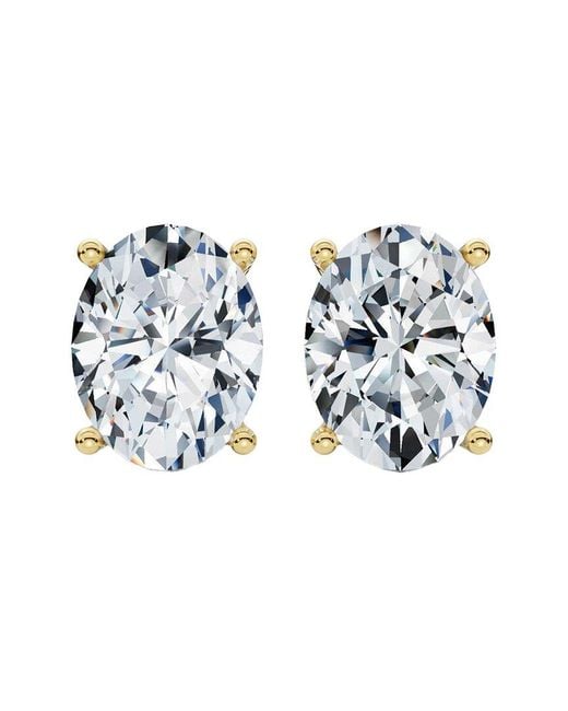 Lab Grown Diamonds Blue 14k 4.00 Ct. Tw. Lab-grown Diamond Studs