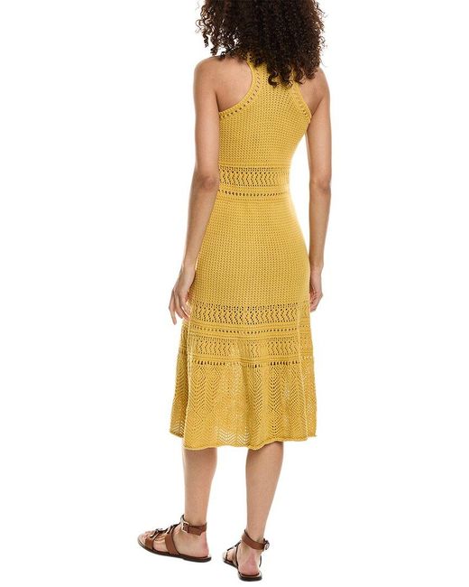 Vanessa Bruno Yellow Taki Midi Dress