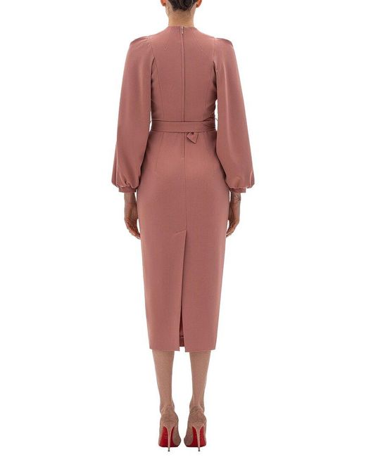 BGL Red Midi Dress