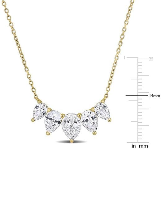 Rina Limor Metallic 5.44 Ct. Tw. Lab-Grown Sapphire Necklace