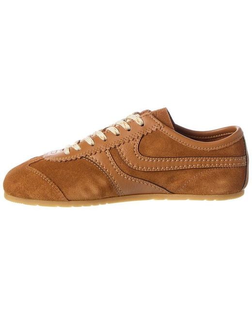 Dries Van Noten Brown Leather & Suede Sneaker