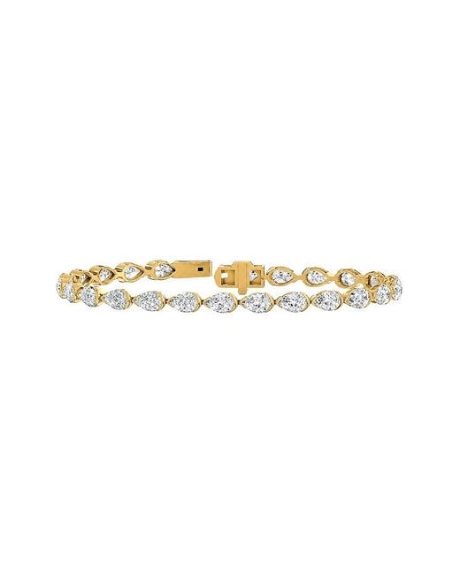Lab Grown Diamonds White 14K 10.08 Ct. Tw. Lab-Grown Diamond Tennis Bracelet