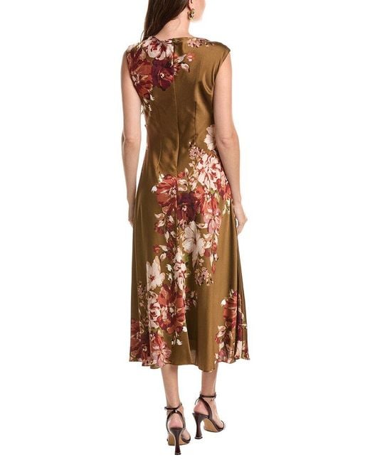 Taylor Brown Sleeveless Midi Dress