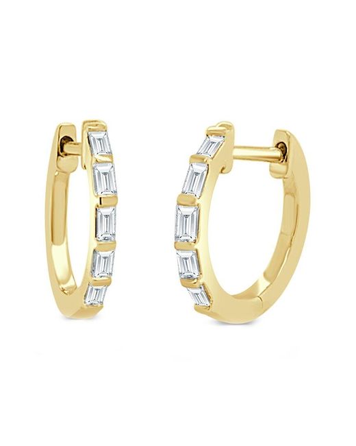 Sabrina Designs Metallic 14k 0.24 Ct. Tw. Diamond Huggie Earrings