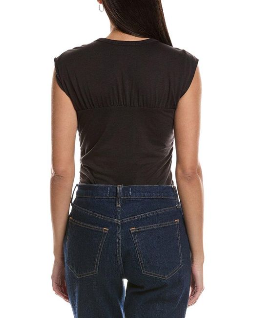 Rag & Bone Black Jersey Banded Top