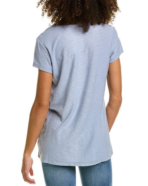 James Perse Blue Solid T-shirt