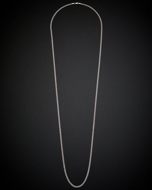 Italian Gold Black 14k 2.2mm Miami Cuban Link Necklace