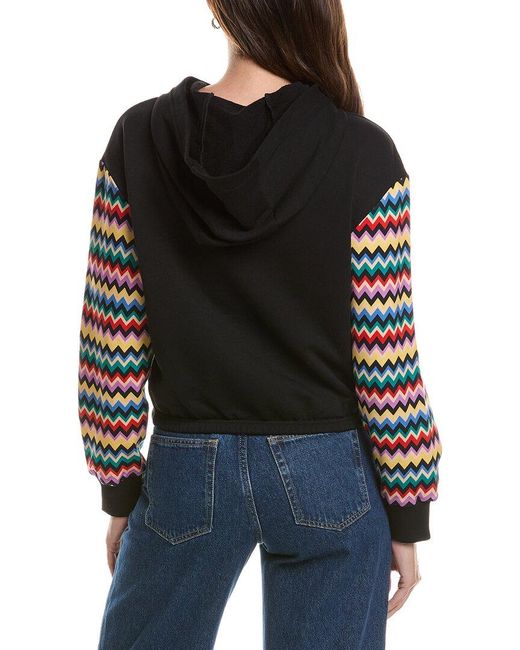 Missoni Black Cropped Hoodie