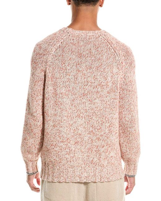Brunello Cucinelli Pink Wool & Cashmere-blend Sweater for men