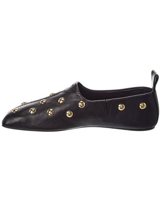 Chloé Black Rita Leather Flat
