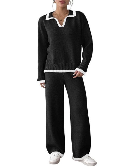 Nino Balcutti Black 2pc Sweater & Pant Set