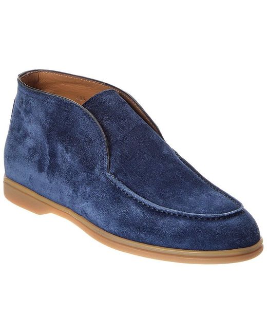 Harry's Of London Blue Tower Suede Loafer for men