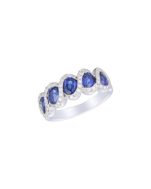 Gregg Ruth Blue 14K 2.51 Ct. Tw. Diamond & Sapphire Ring